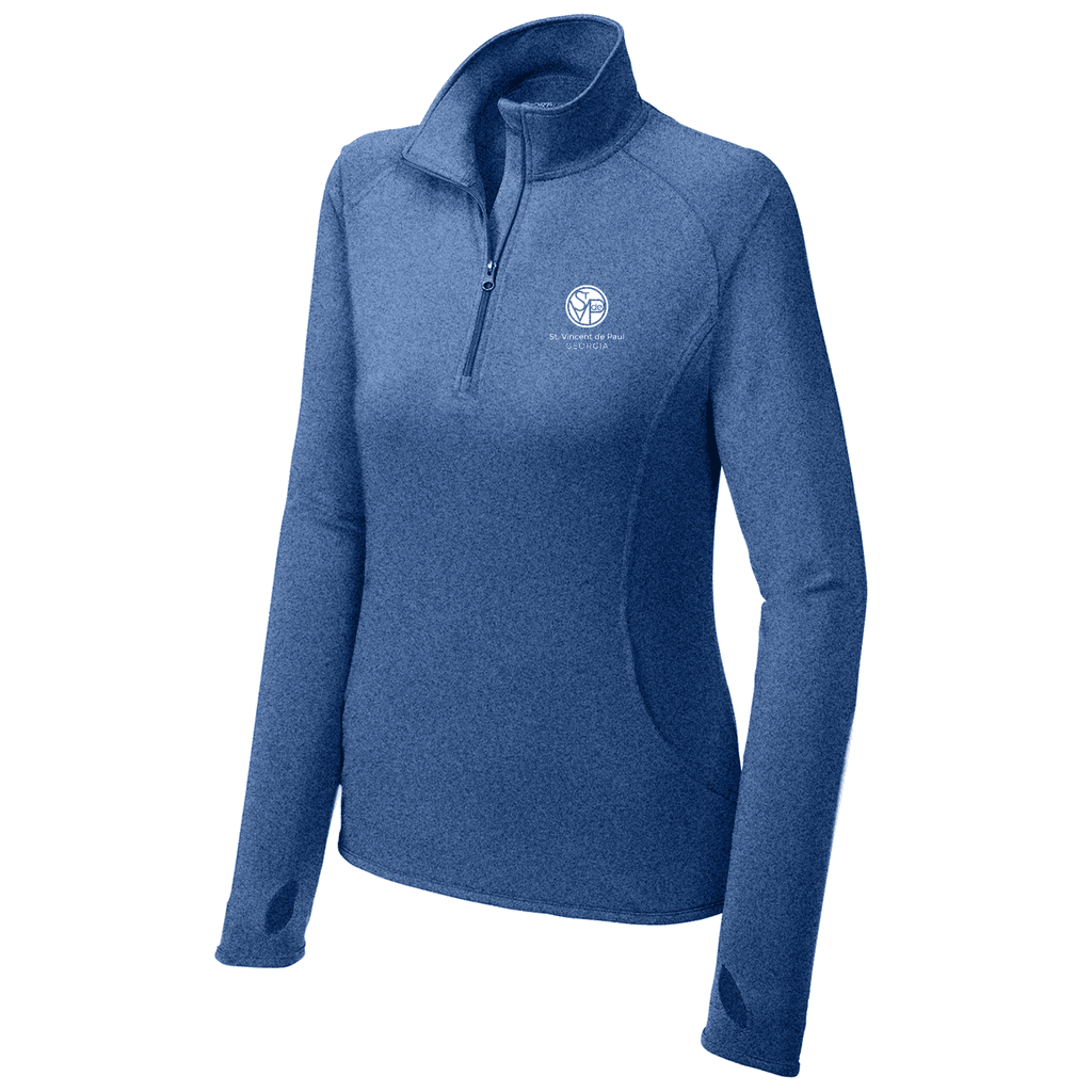 Sport-Tek® Women's Sport-Wick® Stretch 1/4-Zip Pullover